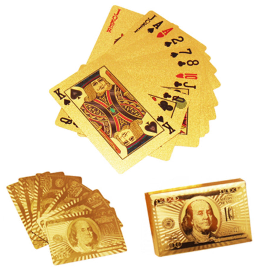 GOLD PLAYING CARDS