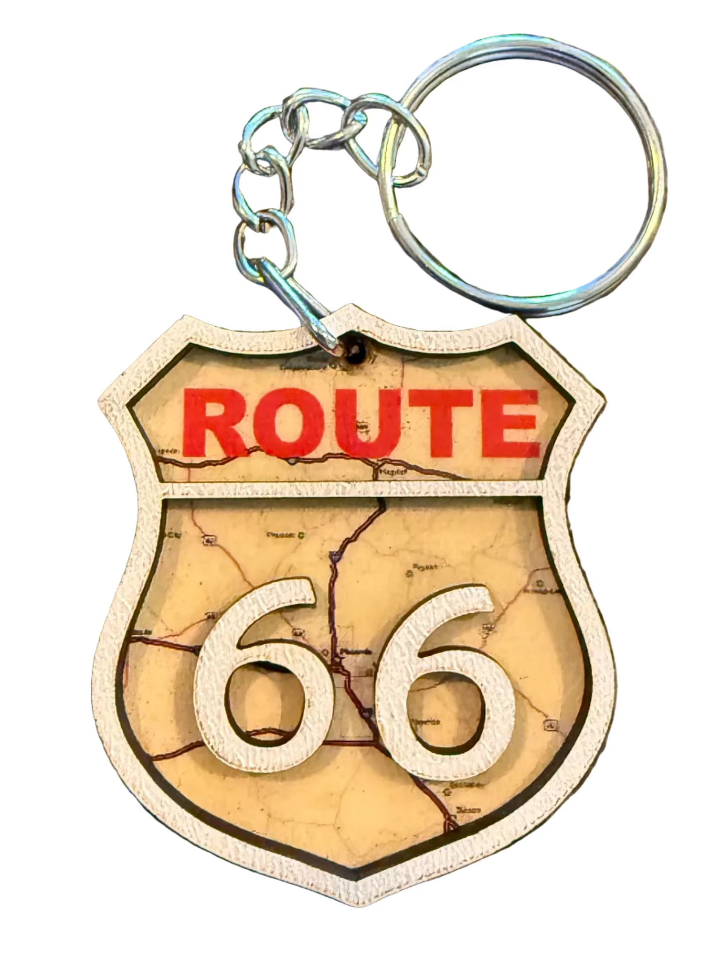 ROUTE 66 KEY CHAIN