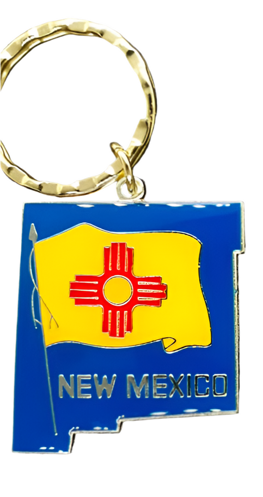 NEW MEXICO BLUE FLAG KEYCHAIN