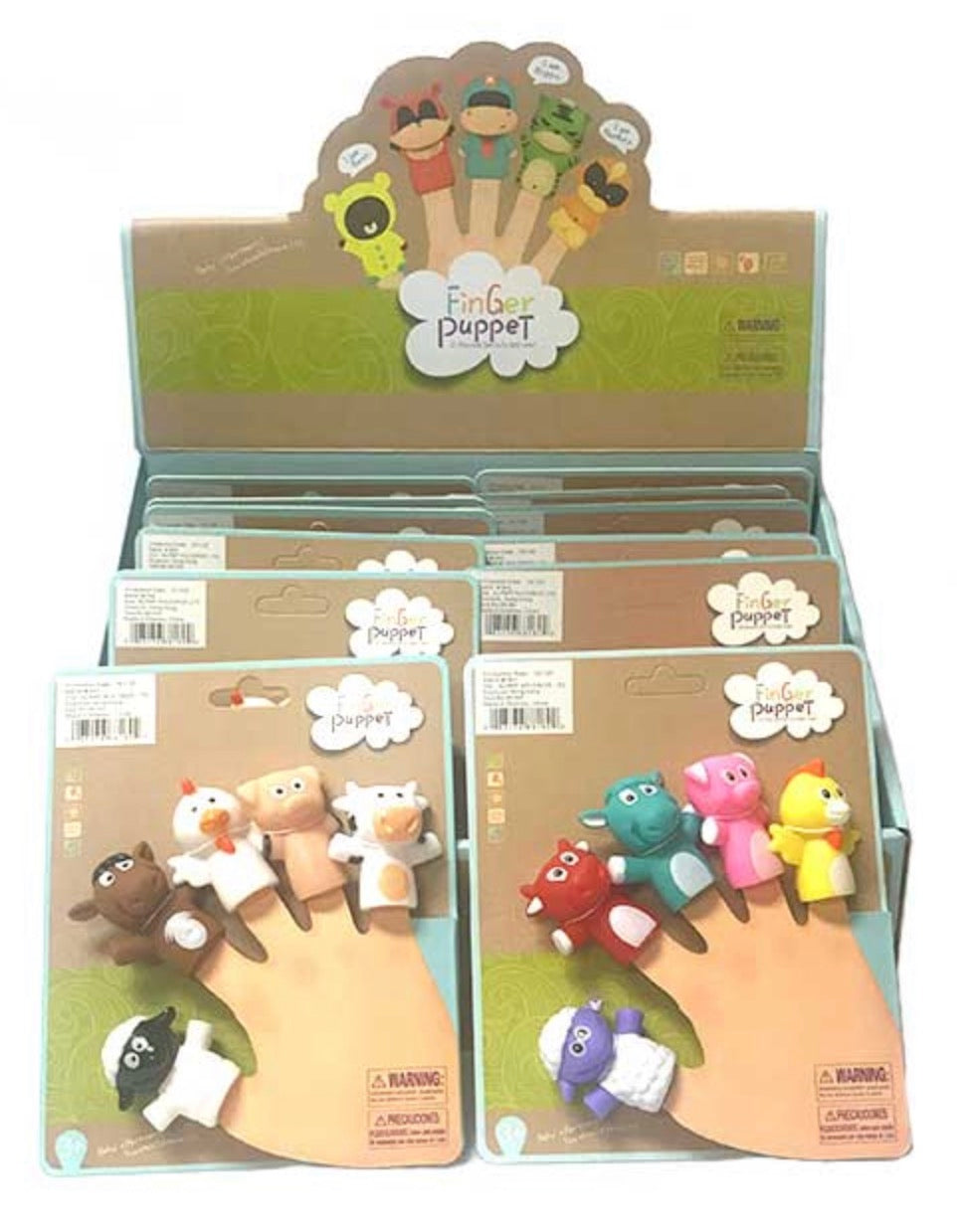 5PC FARM ANIMAL (FING.PUP)