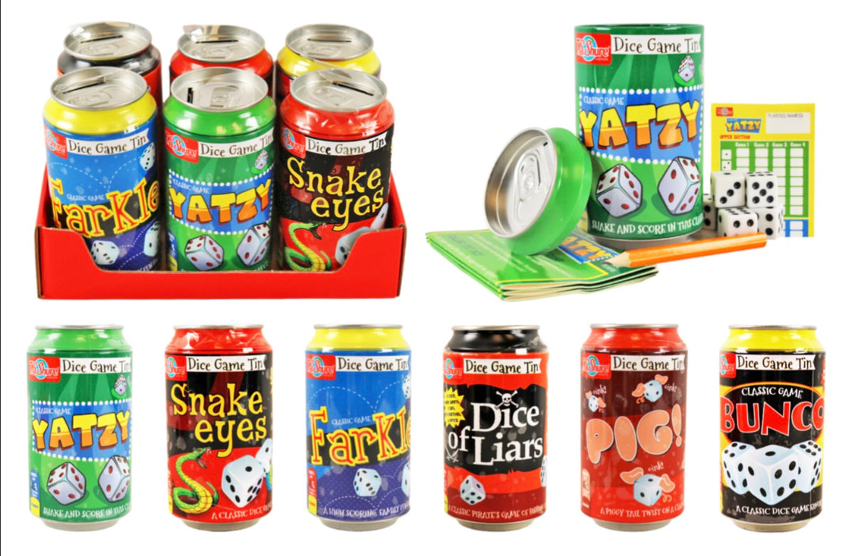 TIN CAN DICE GAME (ASST.)