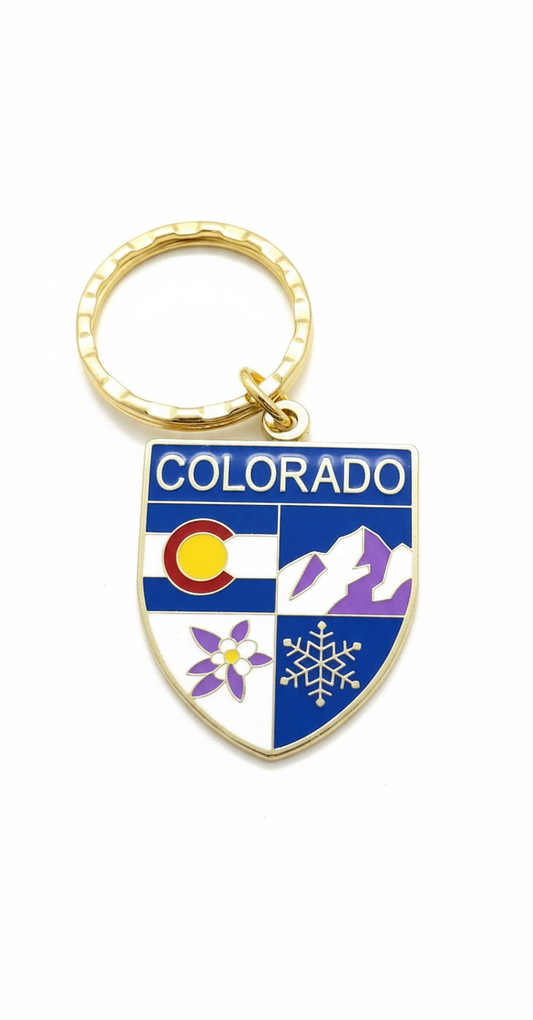 COLORADO SHEILD KEYCHAIN