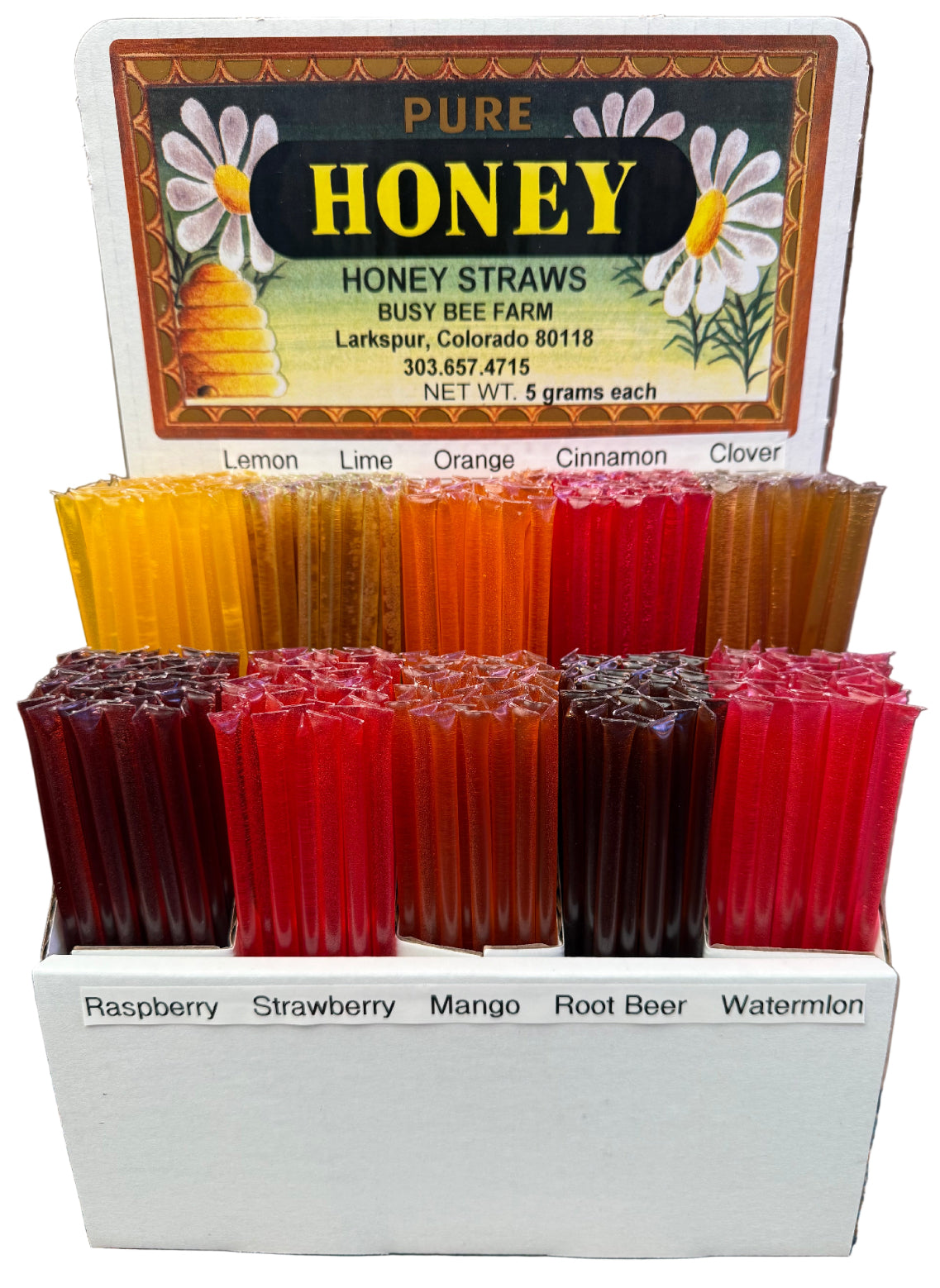 HONEY STICK STAND WITH HONEY STICKS