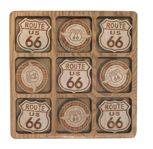 WOOD RTE 66 TIC-TAC-TOE