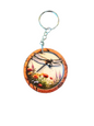 3D DRAGON FLY WOOD KEYCHAIN